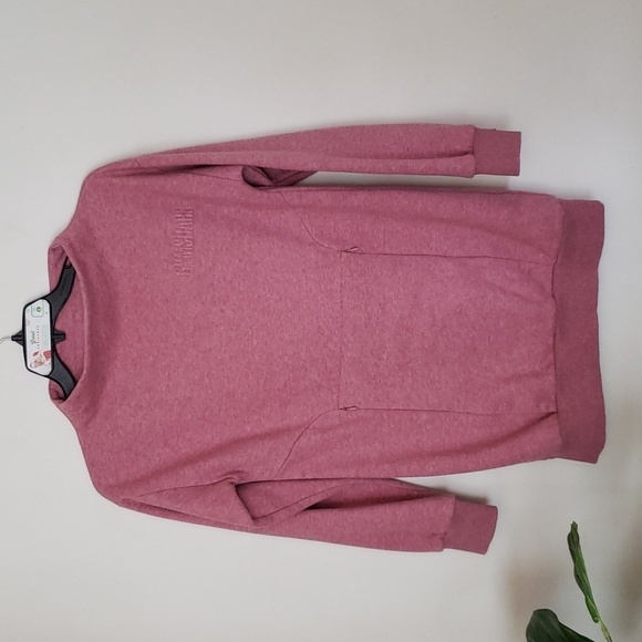 Gym Shark So Soft Sweater, pink, mock neck collar, longline tunic sweatshirt - Picture 1 of 11